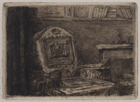 KG 09059
<br/>
Atelier van de kunstenaar met armstoel
<br/>
<em>Storm van 's-Gravesande, Carel Nicolaas (1841-1924)</em>